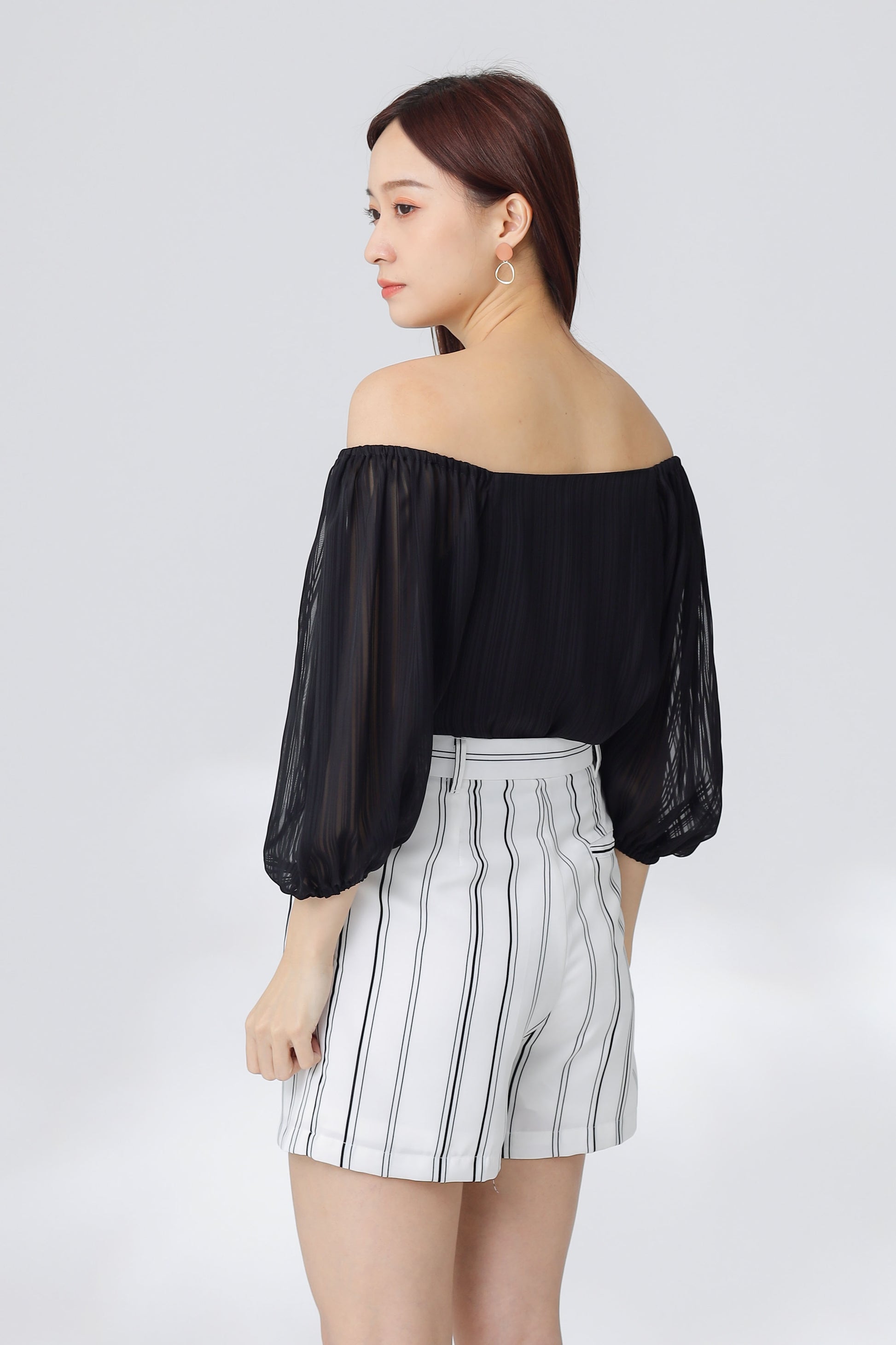 Nelia Trapezoid Top - Black