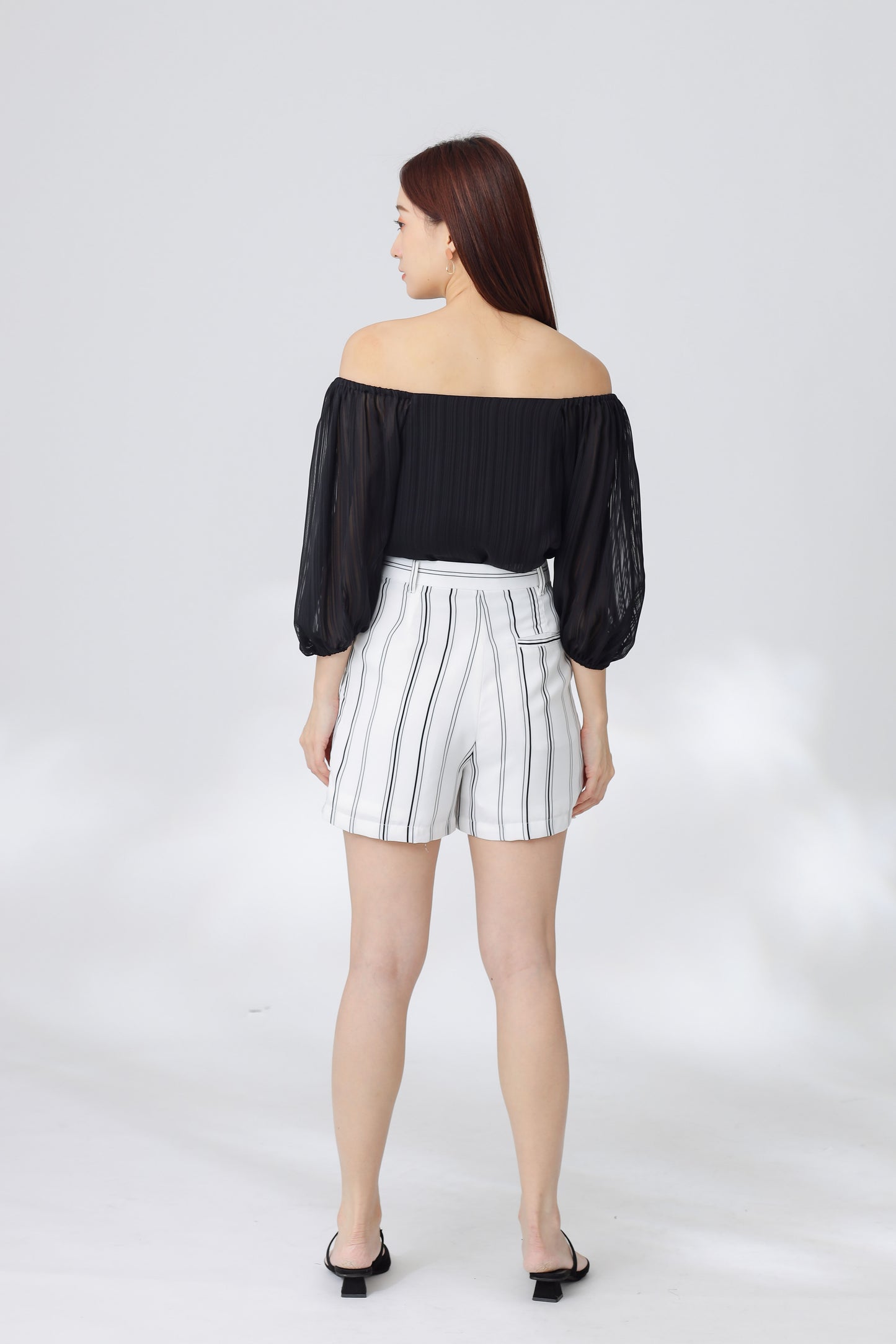 Nelia Trapezoid Top - Black
