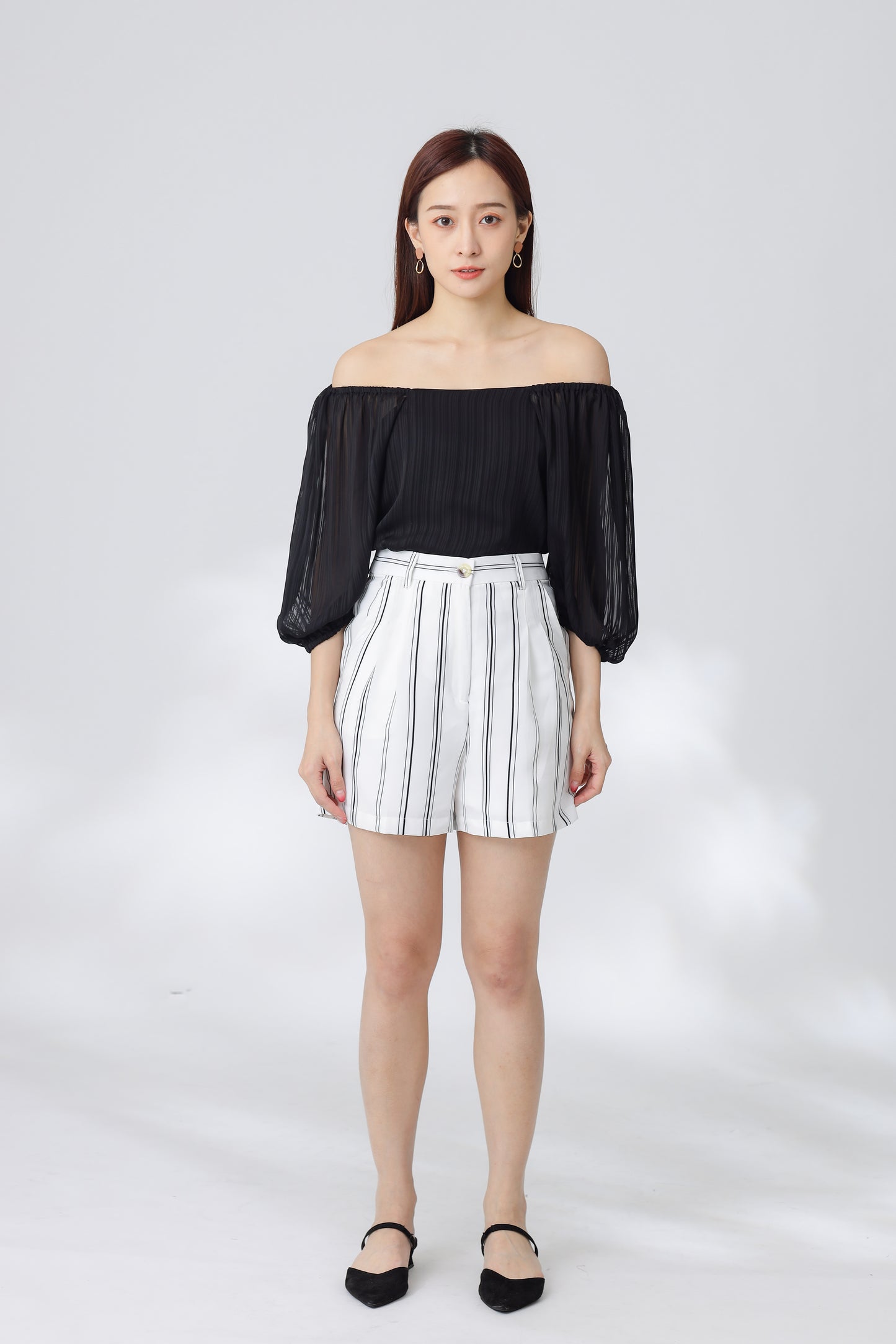 Nelia Trapezoid Top - Black