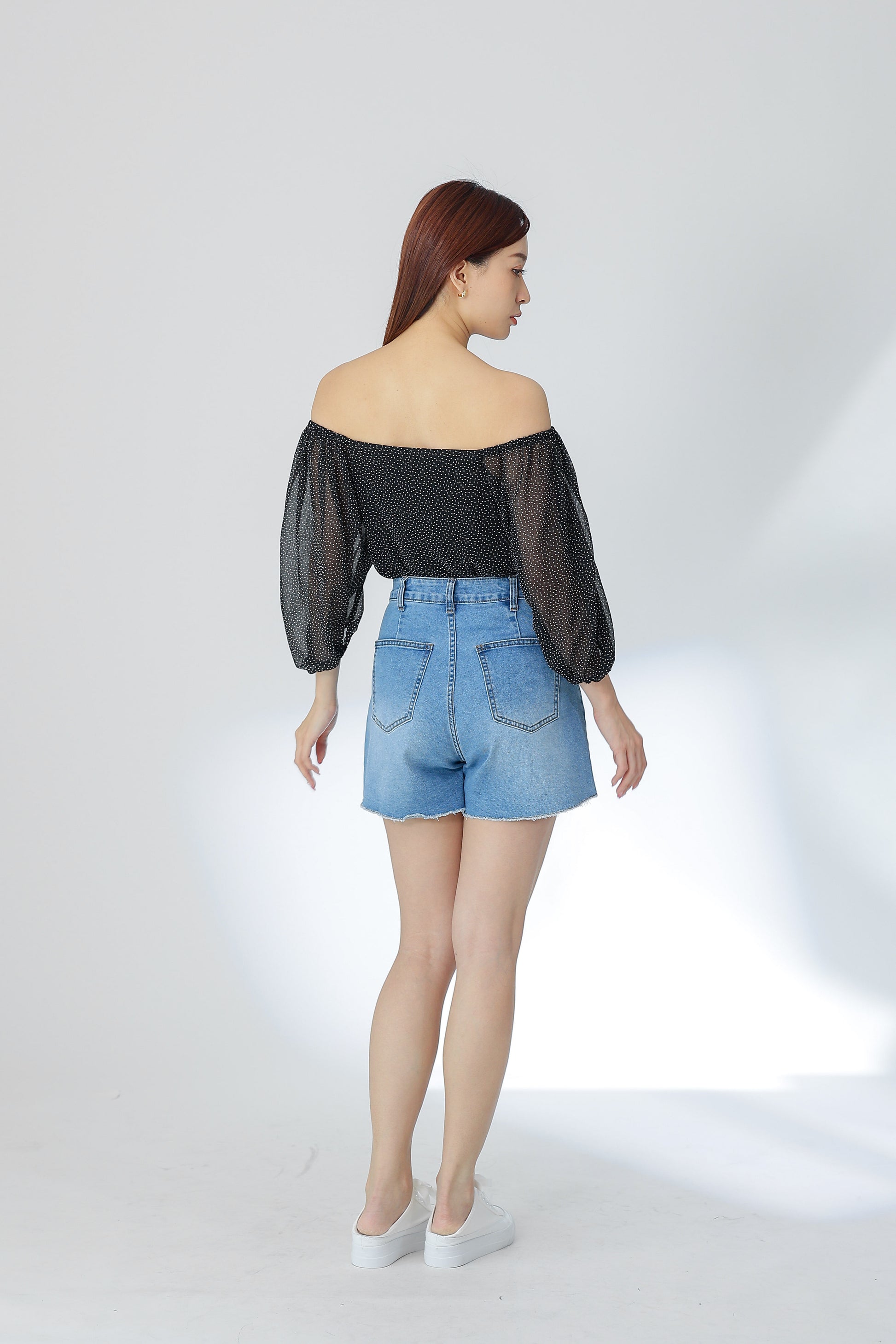 Nelia Trapezoid Top - Polka