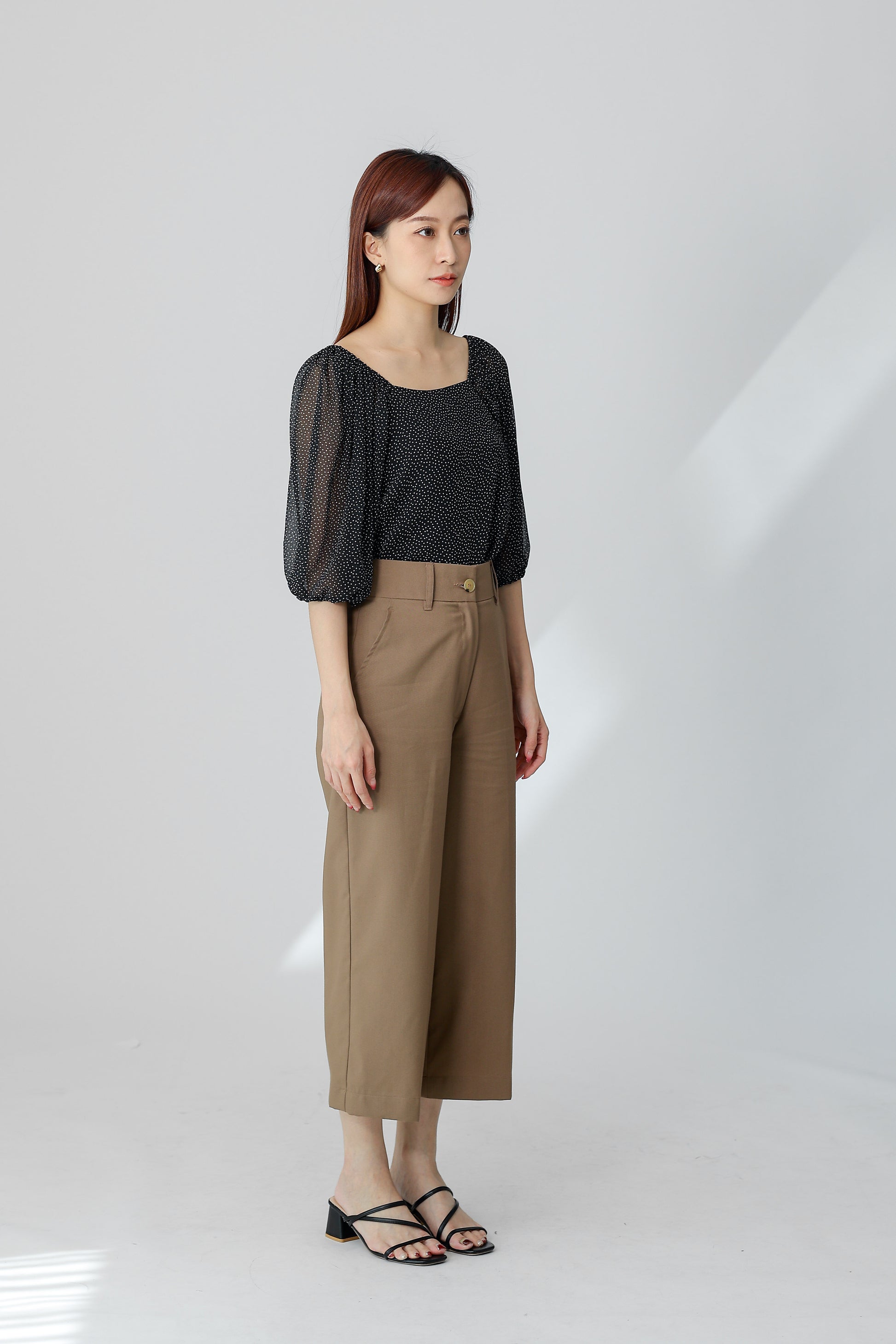 Nelia Trapezoid Top - Polka