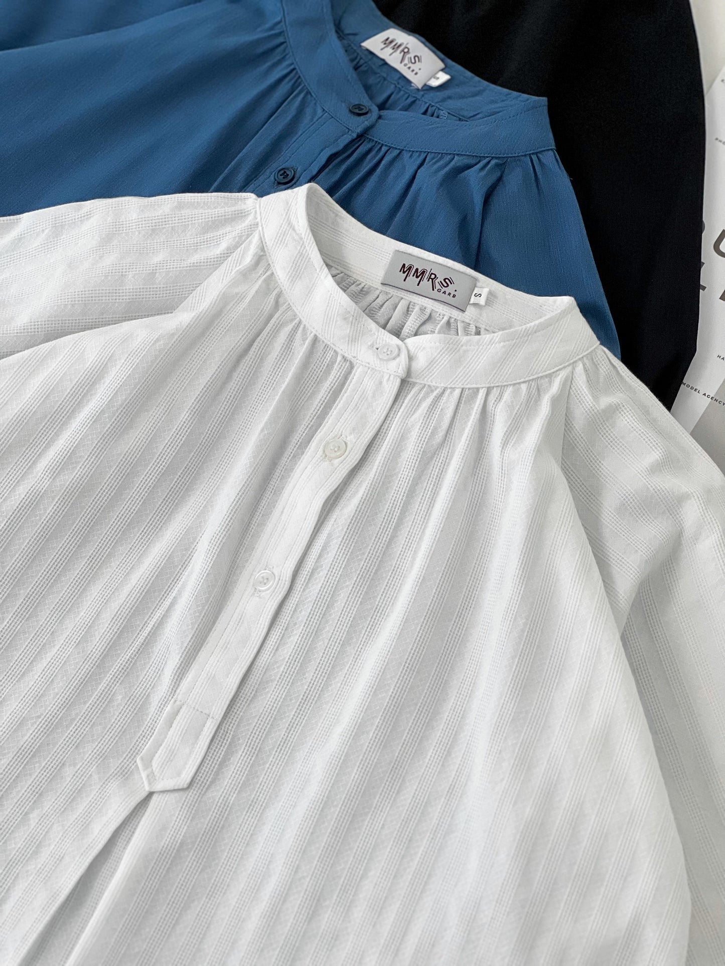 Nichole Raglan Sleeve Button Top - White