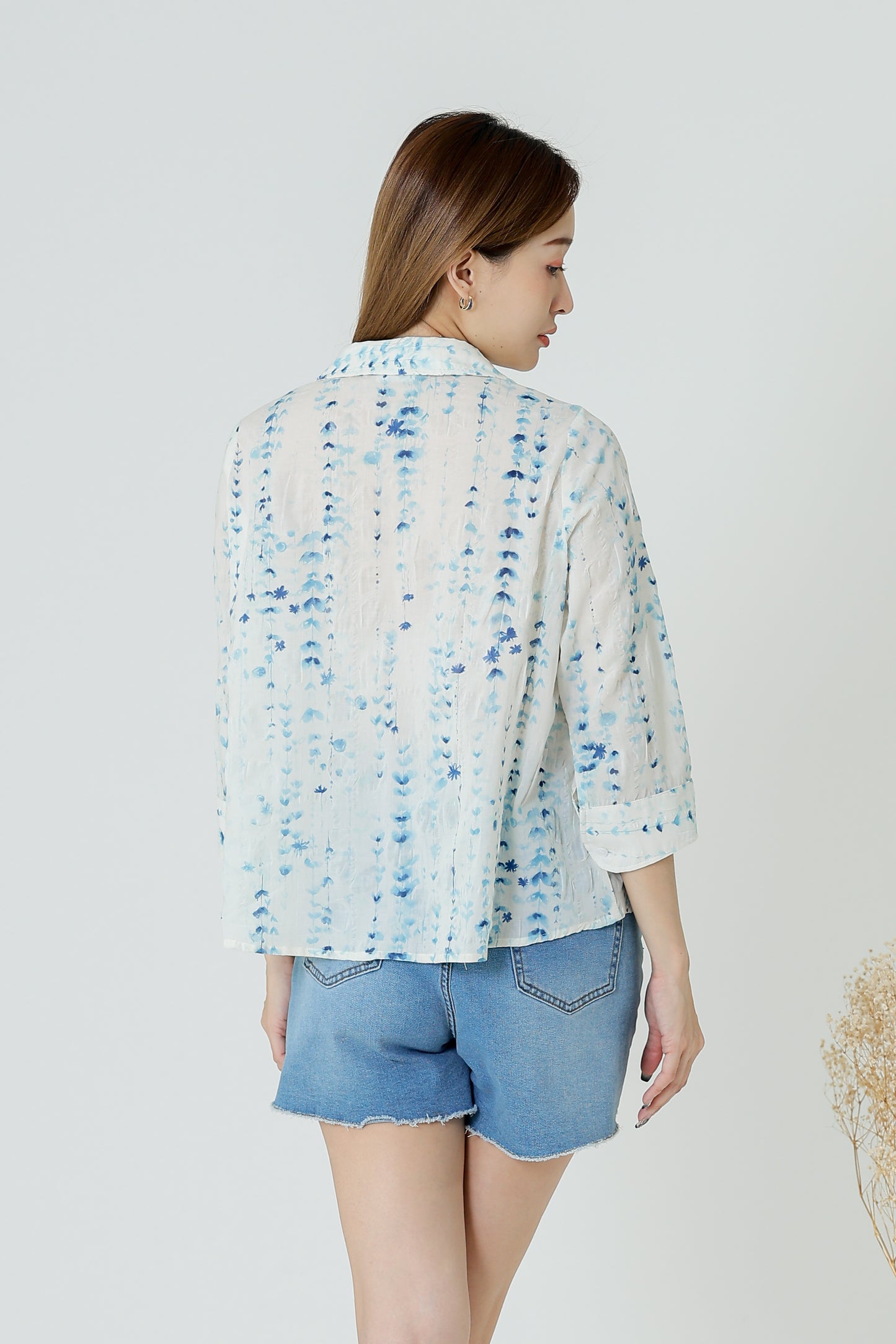 Nora Printed Shirt - Ivory