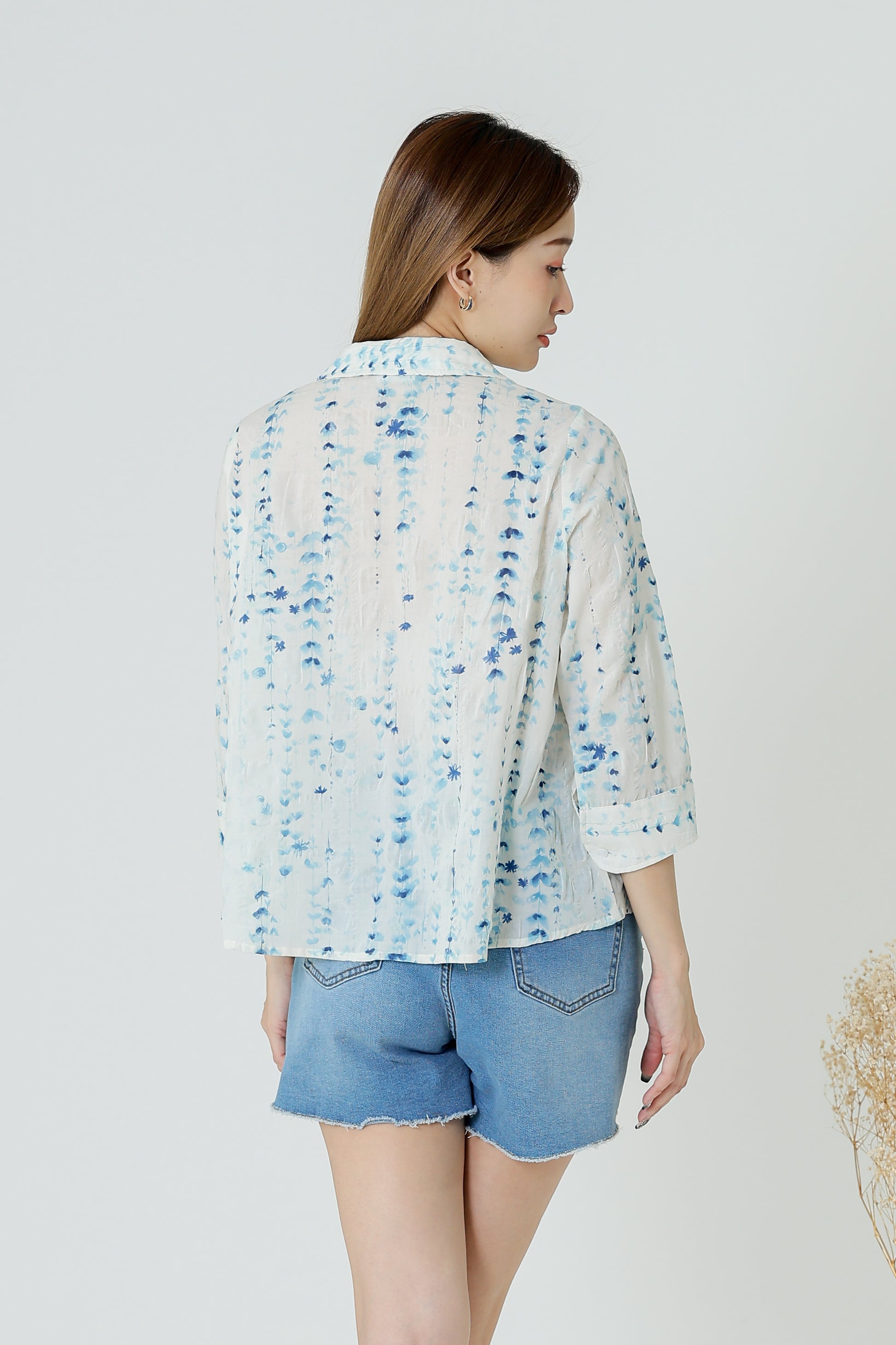 Nora Printed Shirt - Ivory