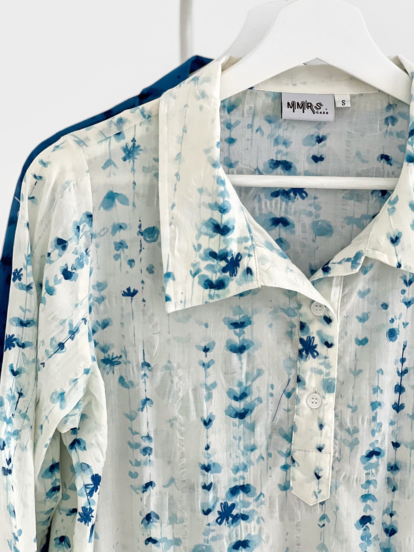 Nora Printed Shirt - Blue