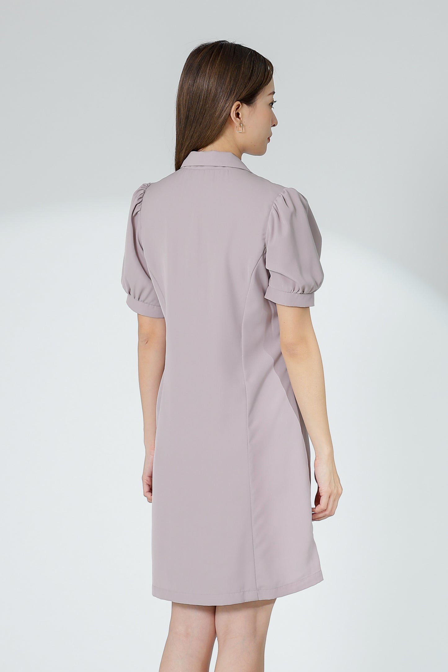 Odina Notched Lapel Dress - Oat