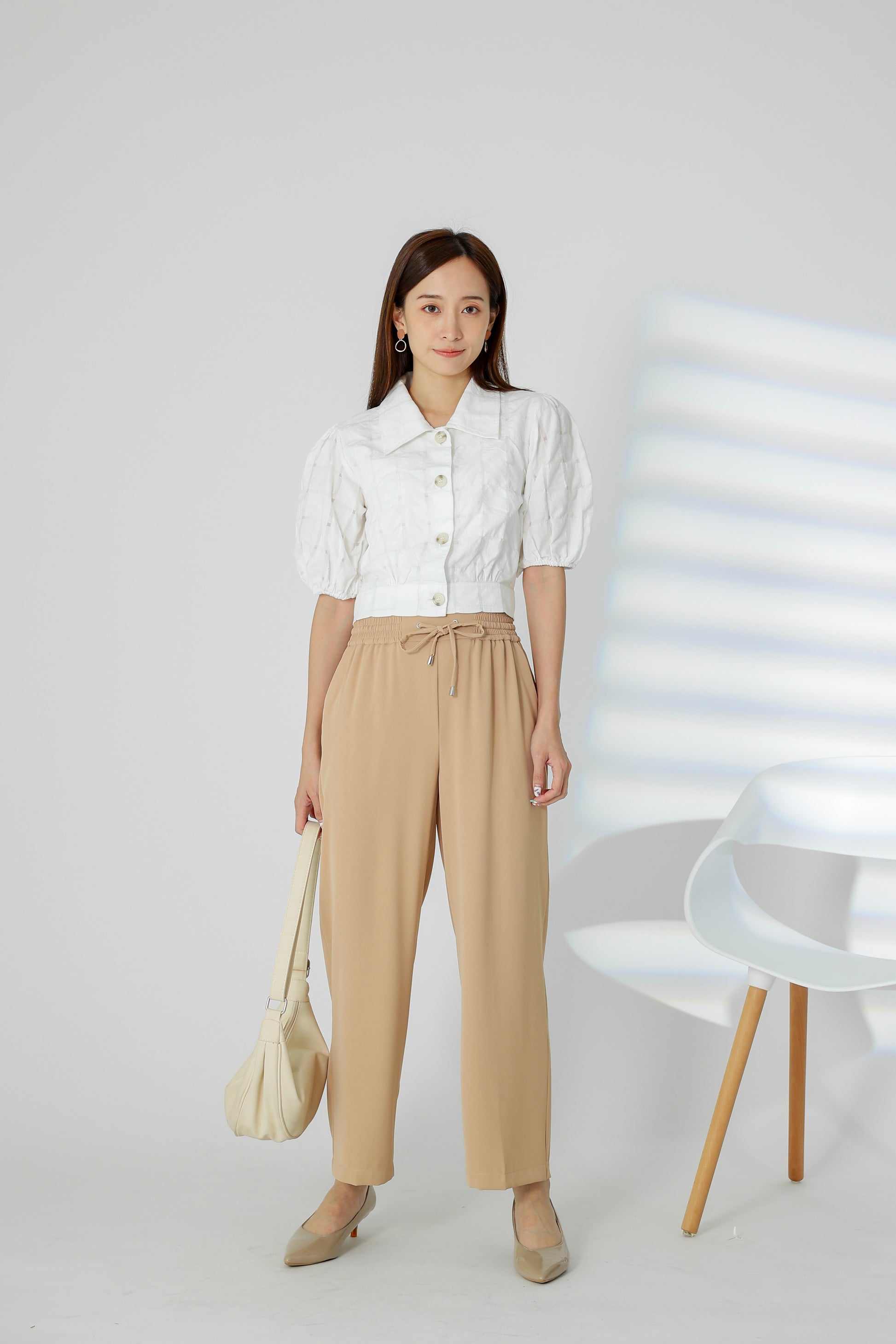 Parker Drawstring Pant - Beige