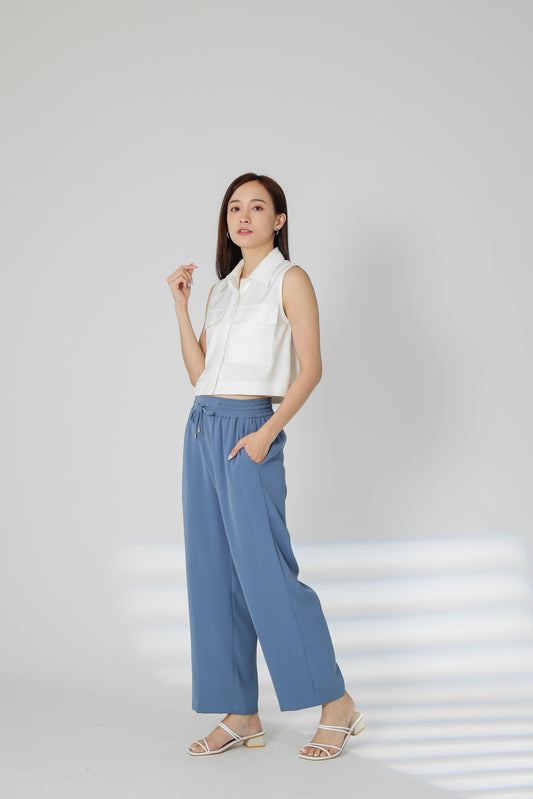 Parker Drawstring Pant - Light Blue