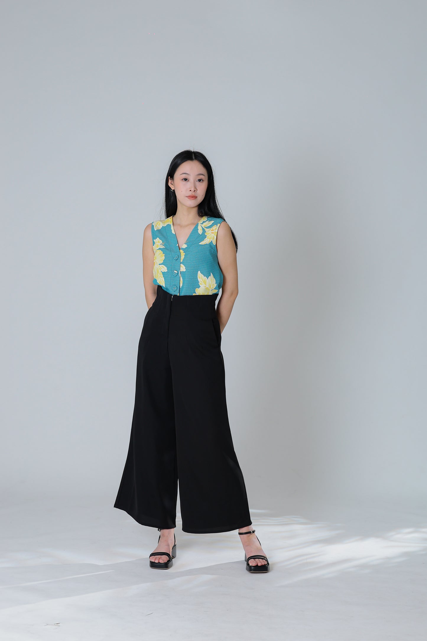 Peggy Wide Leg Pant - Black