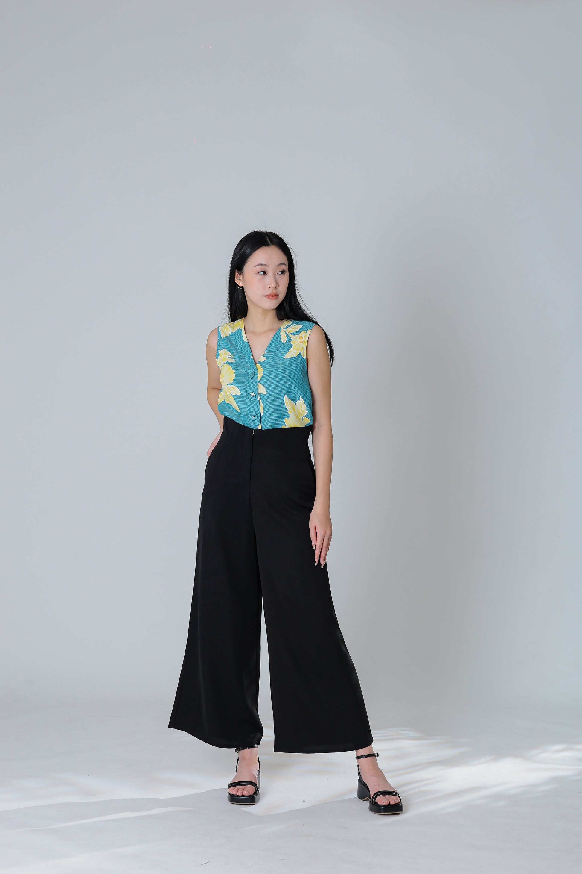Peggy Wide Leg Pant - Black