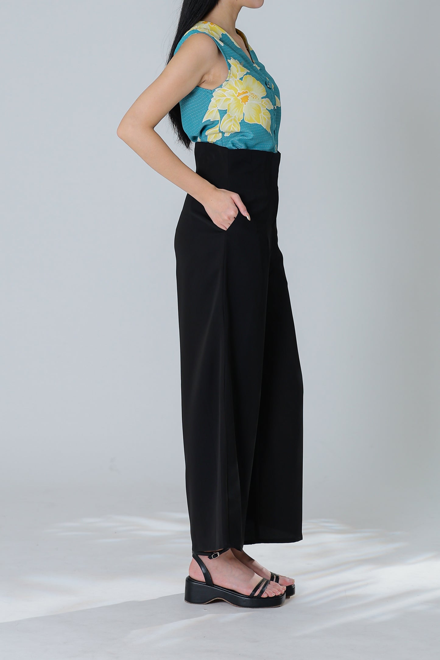 Peggy Wide Leg Pant - Black