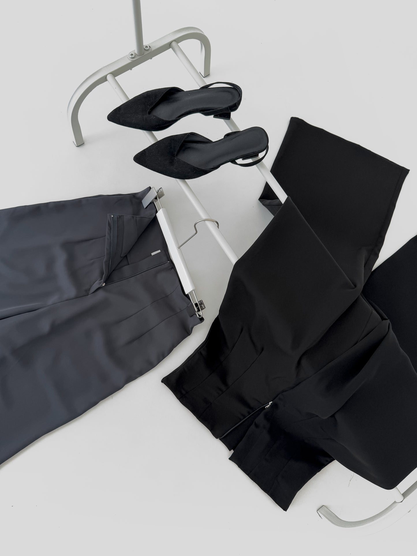 Peggy Wide Leg Pant - Charcoal