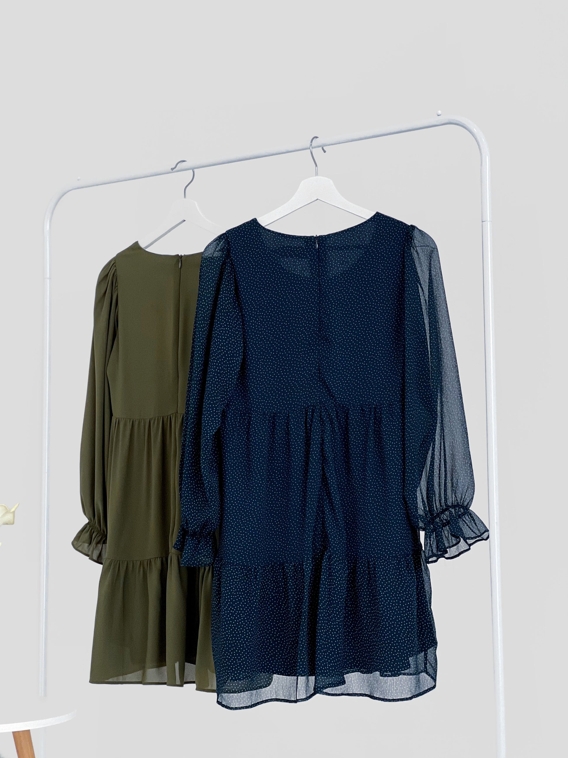 Perlita Tiered Babydoll Dress - Olive