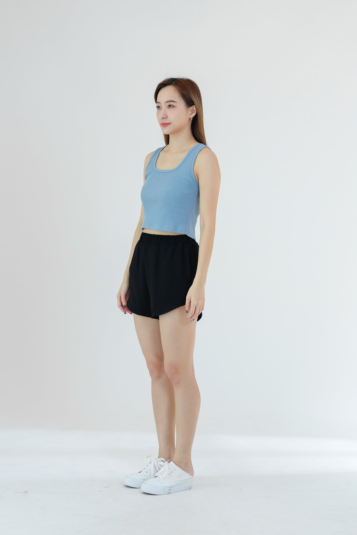 Pixie Chiffon Jogger Short - Black