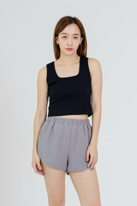 Pixie Chiffon Jogger Short - Grey