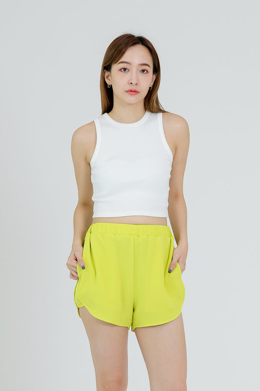 Pixie Chiffon Jogger Short - Yellow