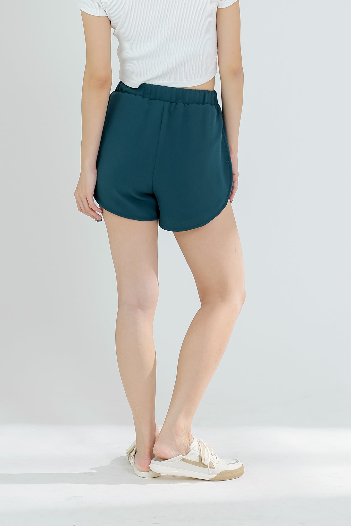 Pixie Chiffon Jogger Short - Emerald