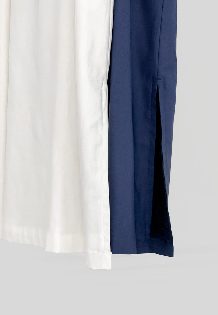 Quinn Square Neck Midi Dress - Navy