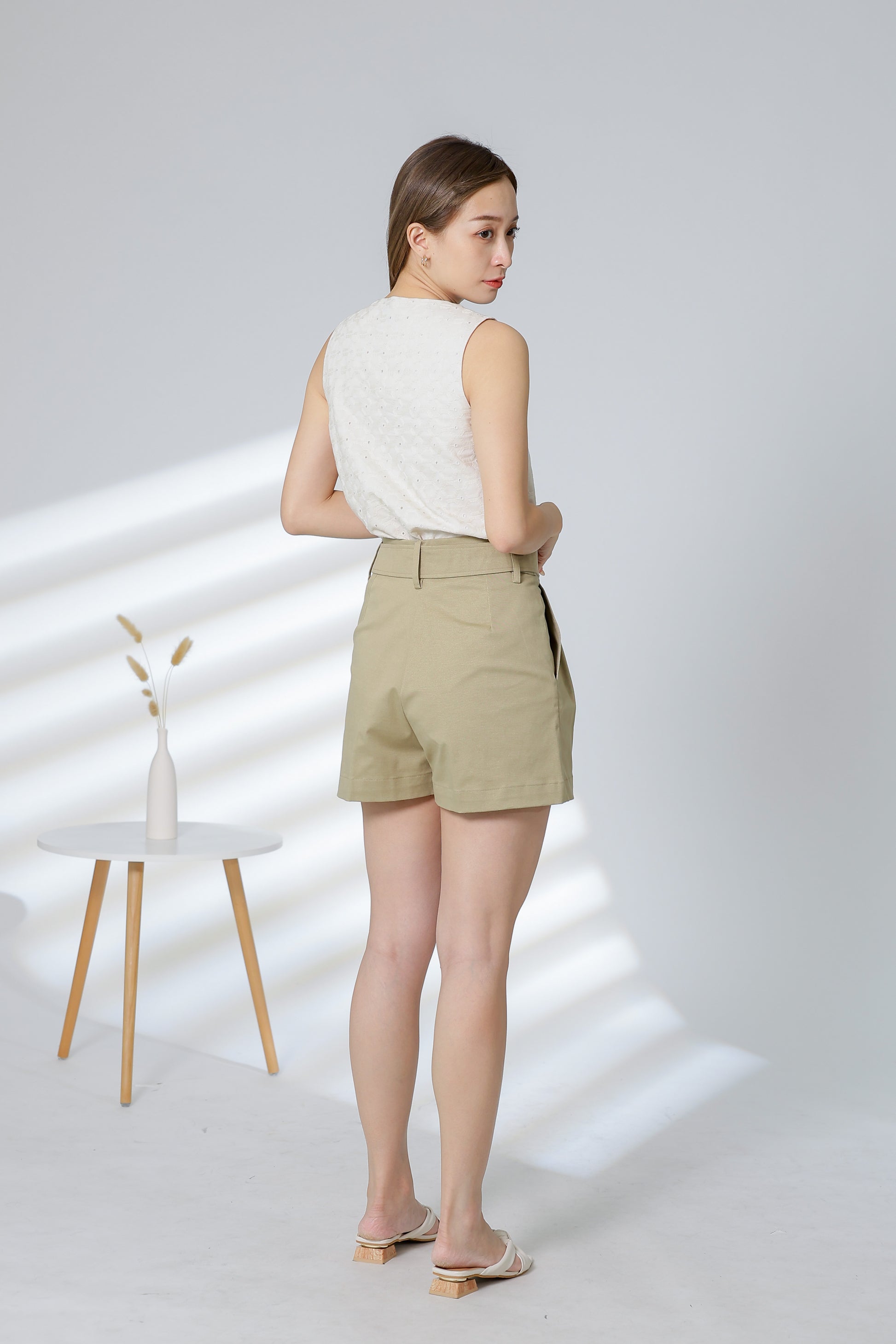 Rima Belted Short - Sand