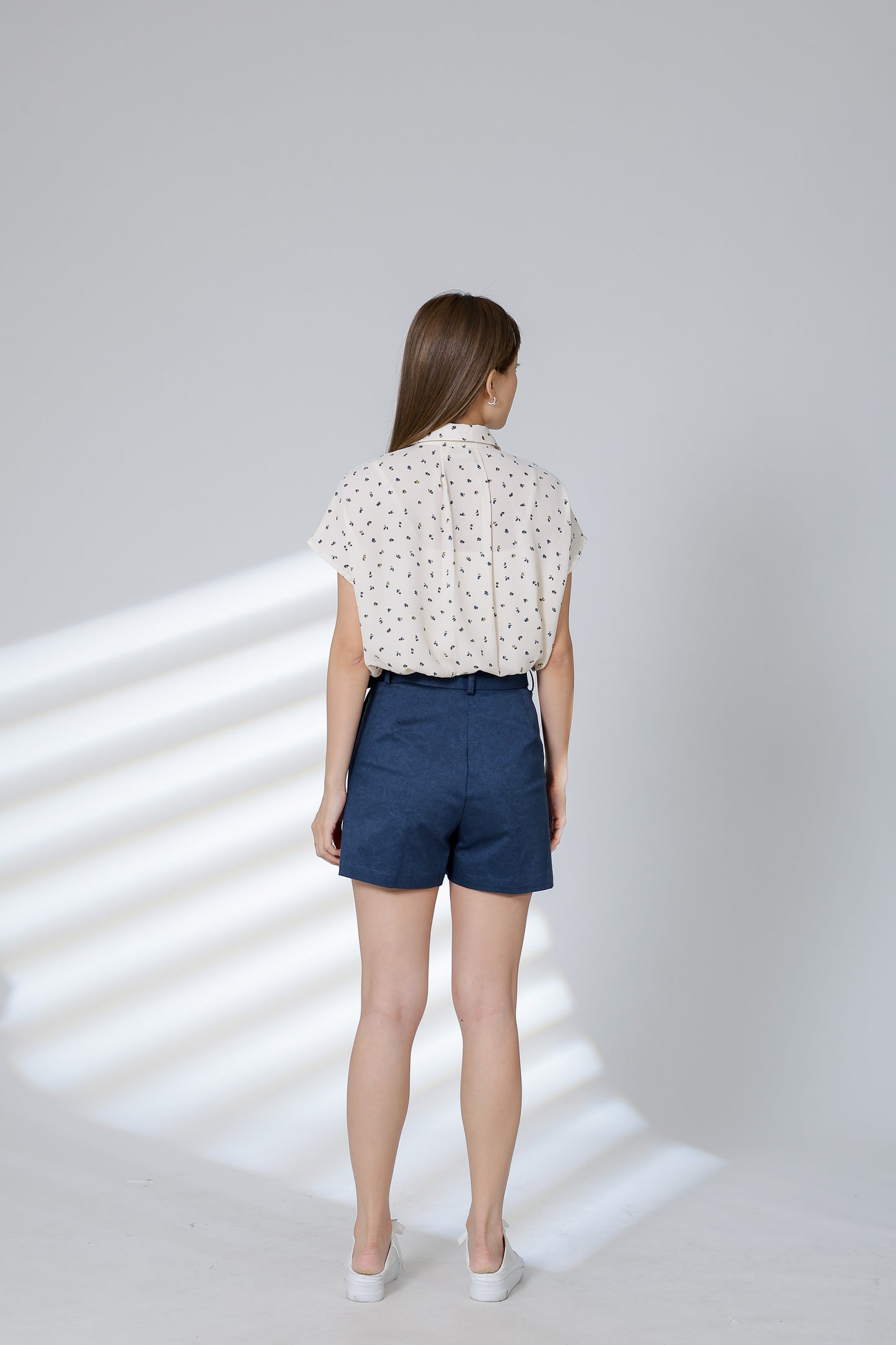 Rima Belted Short - Denim