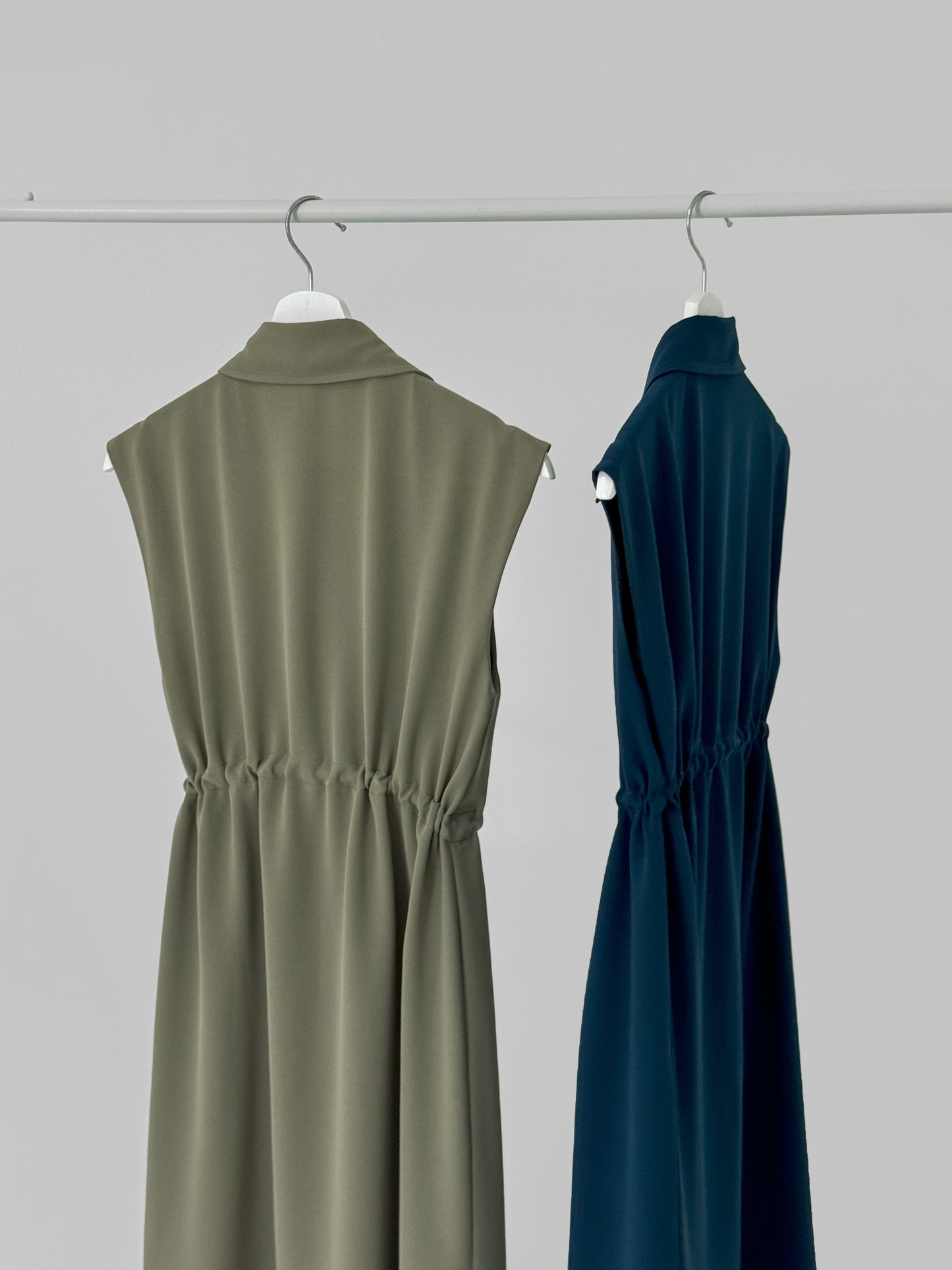 Robyn Drawstring Dress - Sage