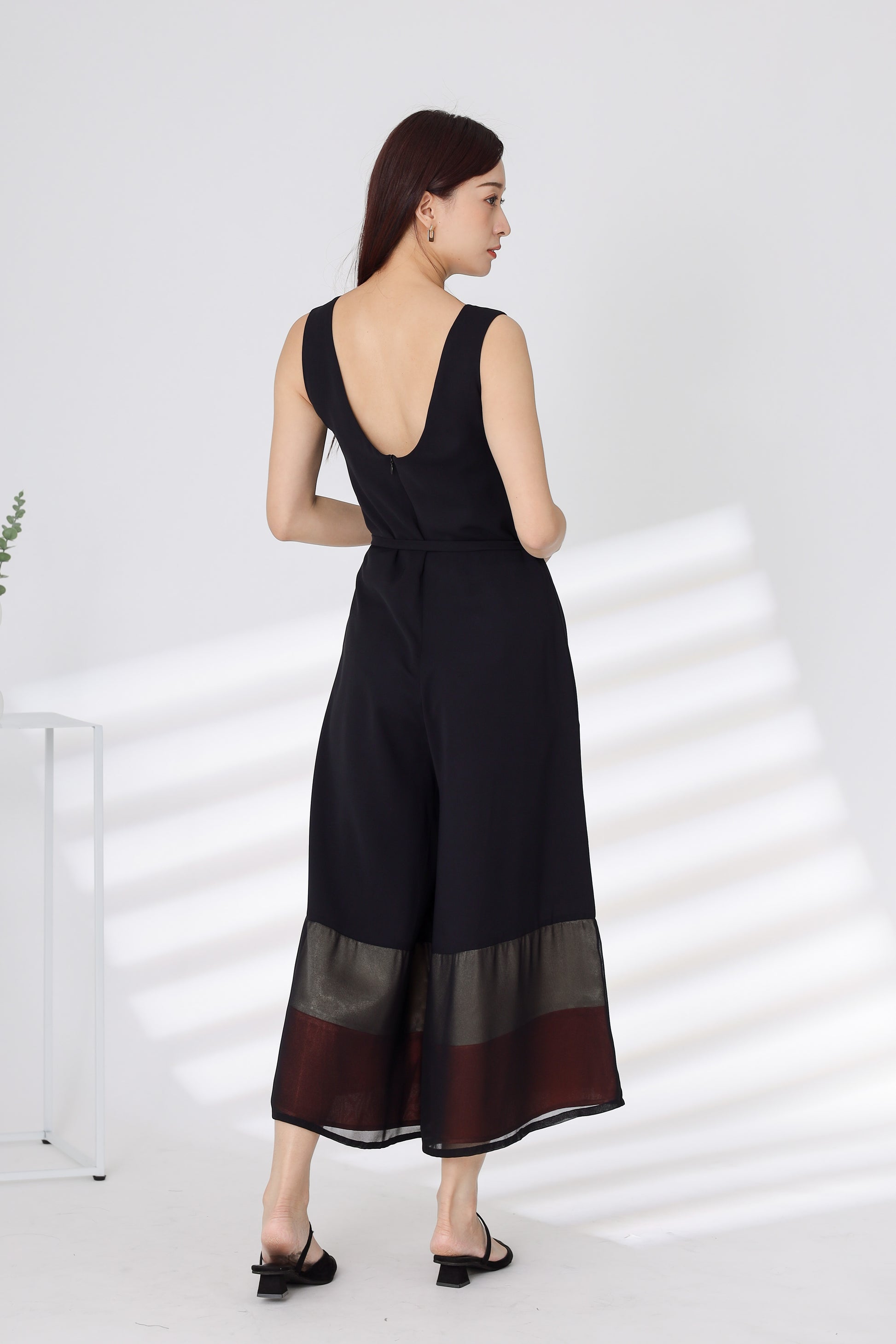 Sabelle Colour Block Jumpsuit - Black