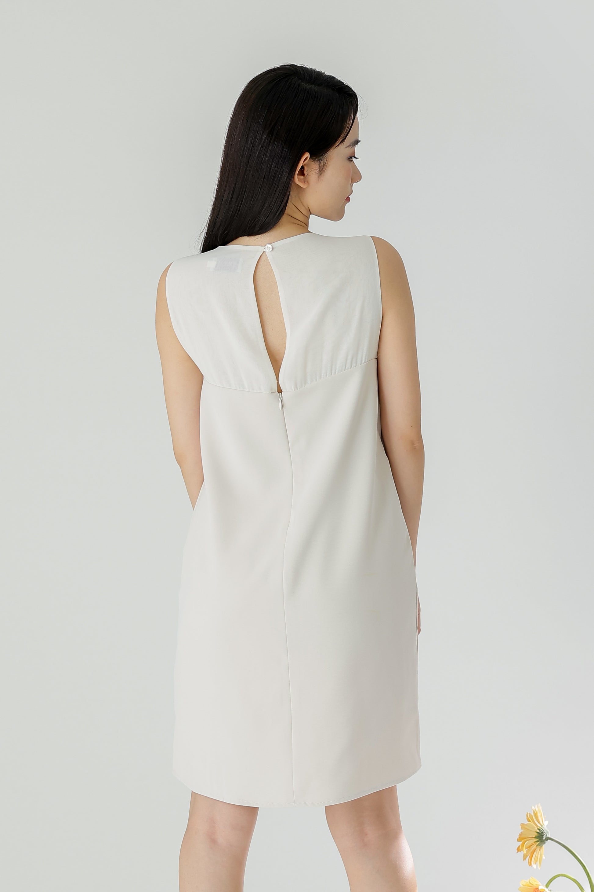 Savannah Classic Shift Dress - Beige