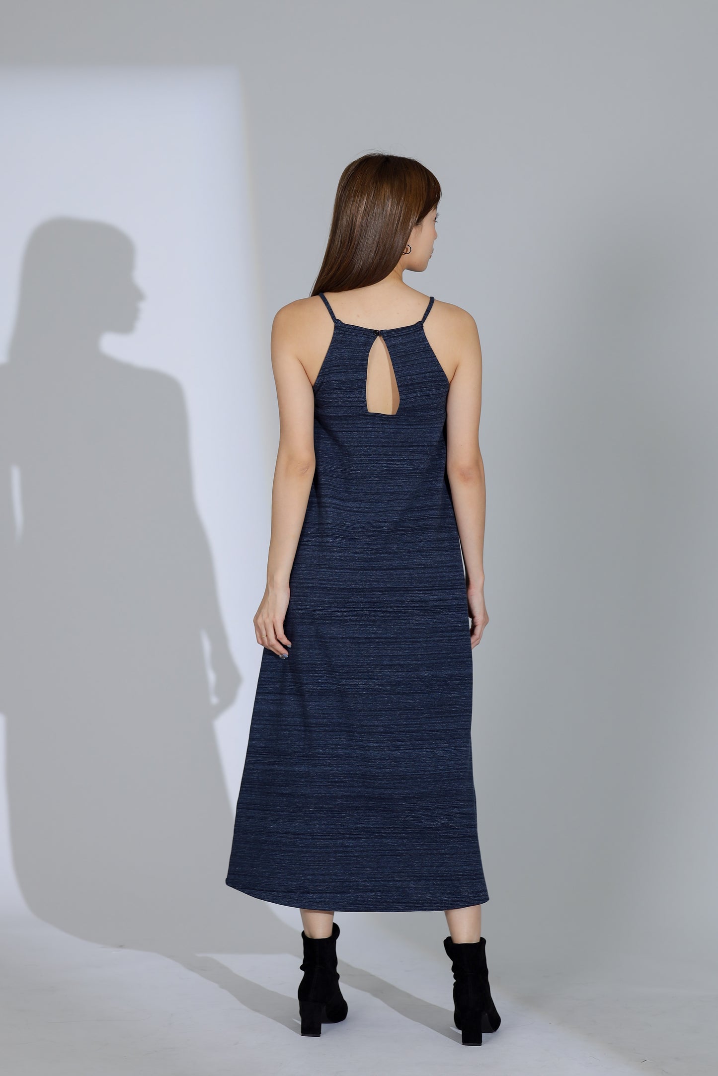 Selma Padded Slip Dress - Blue