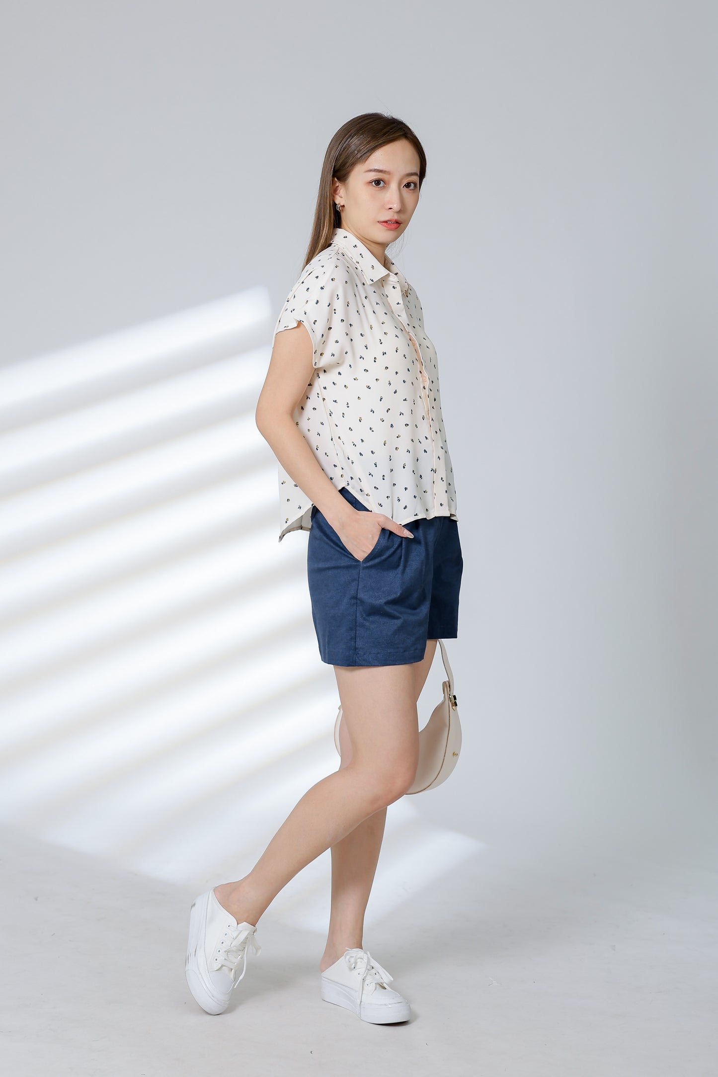 Serrano Printed Shirt - Cream