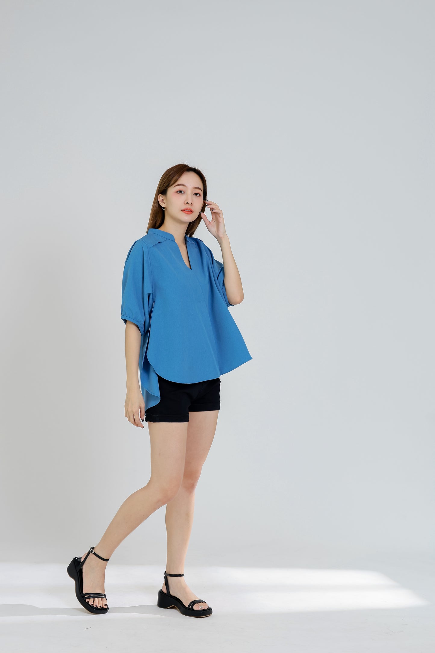 Shalina Mandrain V-Neck Shirt