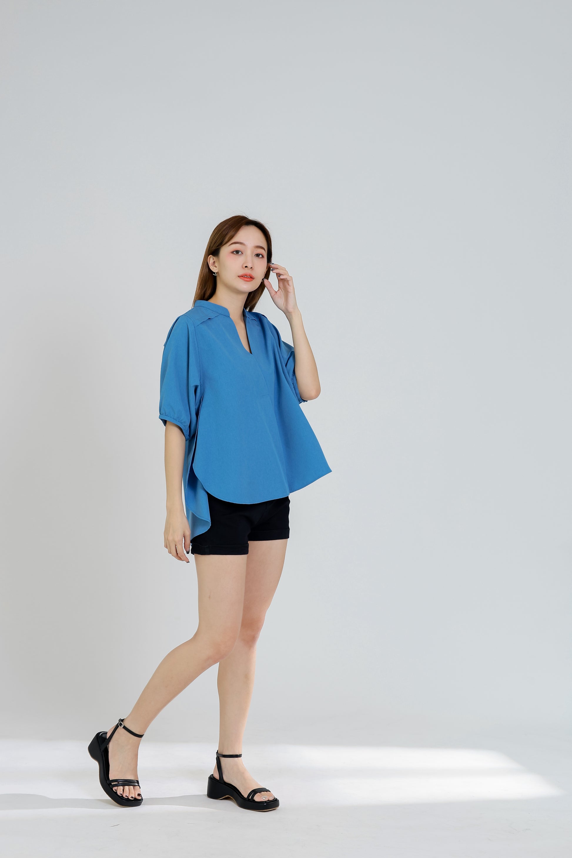 Shalina Mandrain V-Neck Shirt