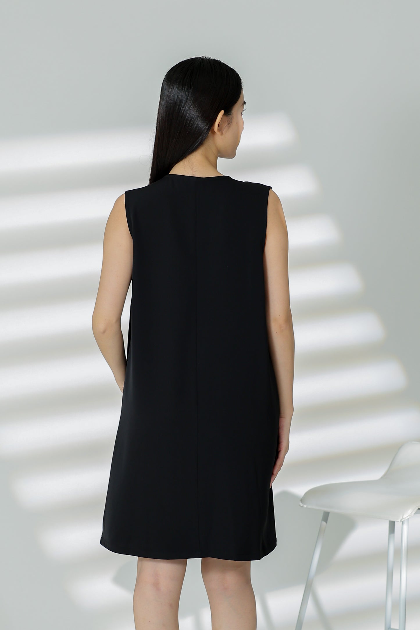 Shalom Button Down Dress - Black