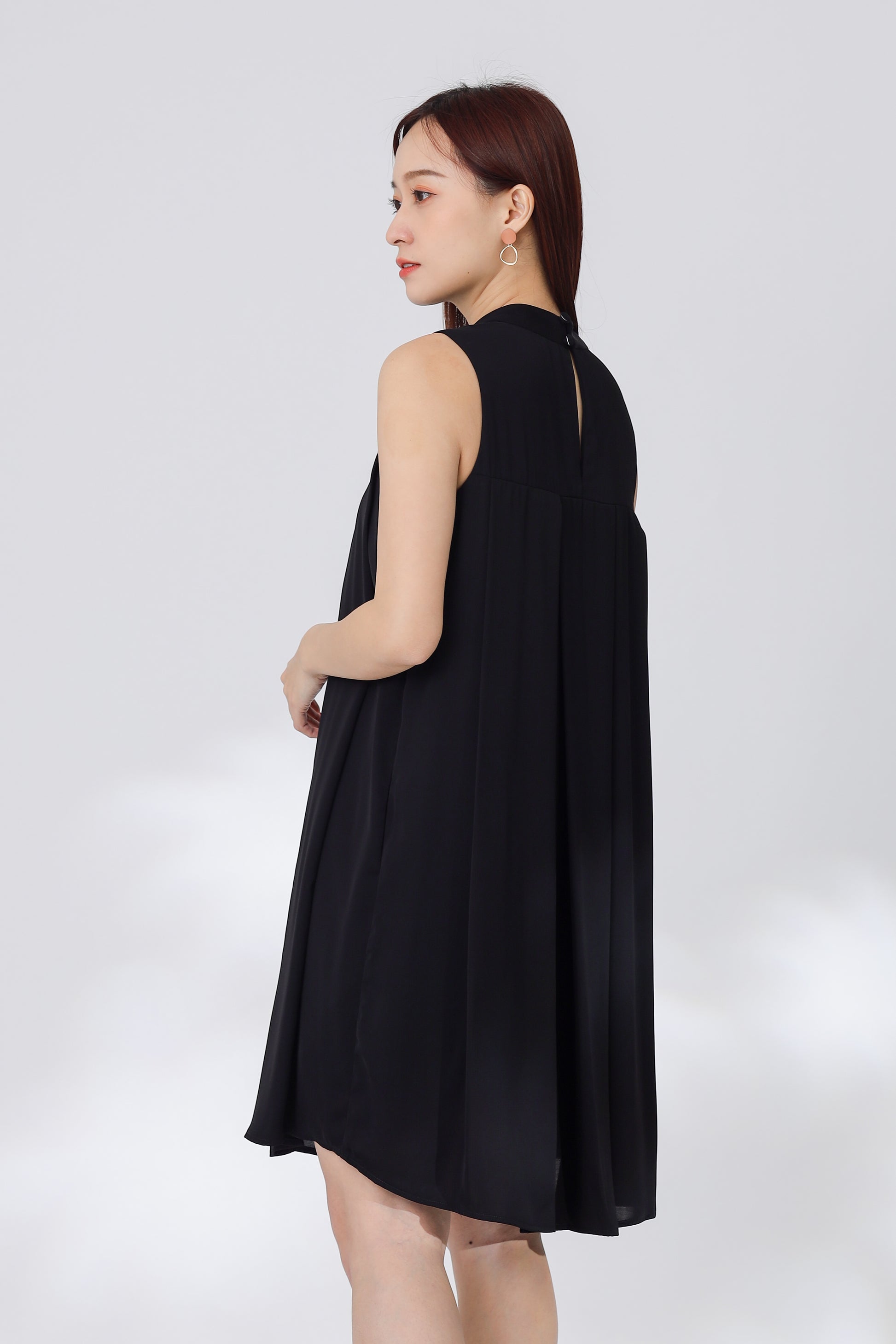 Shauna Babydoll Dress - Black