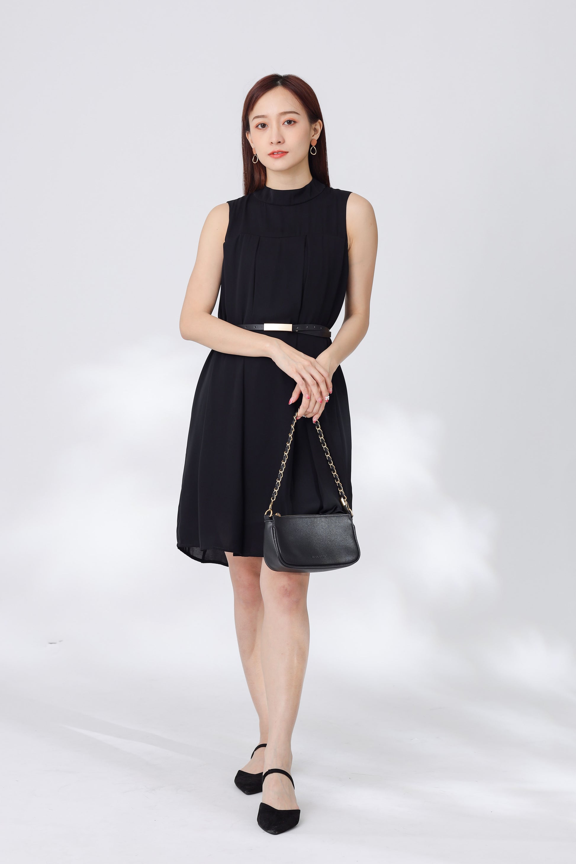 Shauna Babydoll Dress - Black