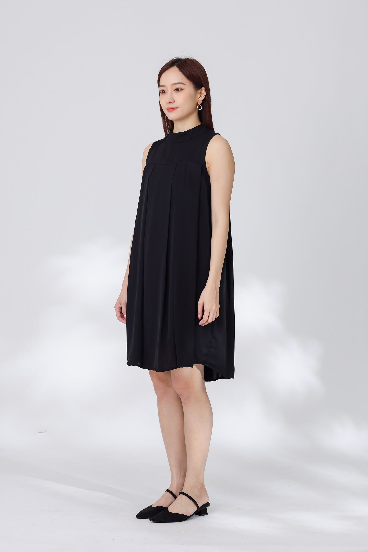Shauna Babydoll Dress - Black