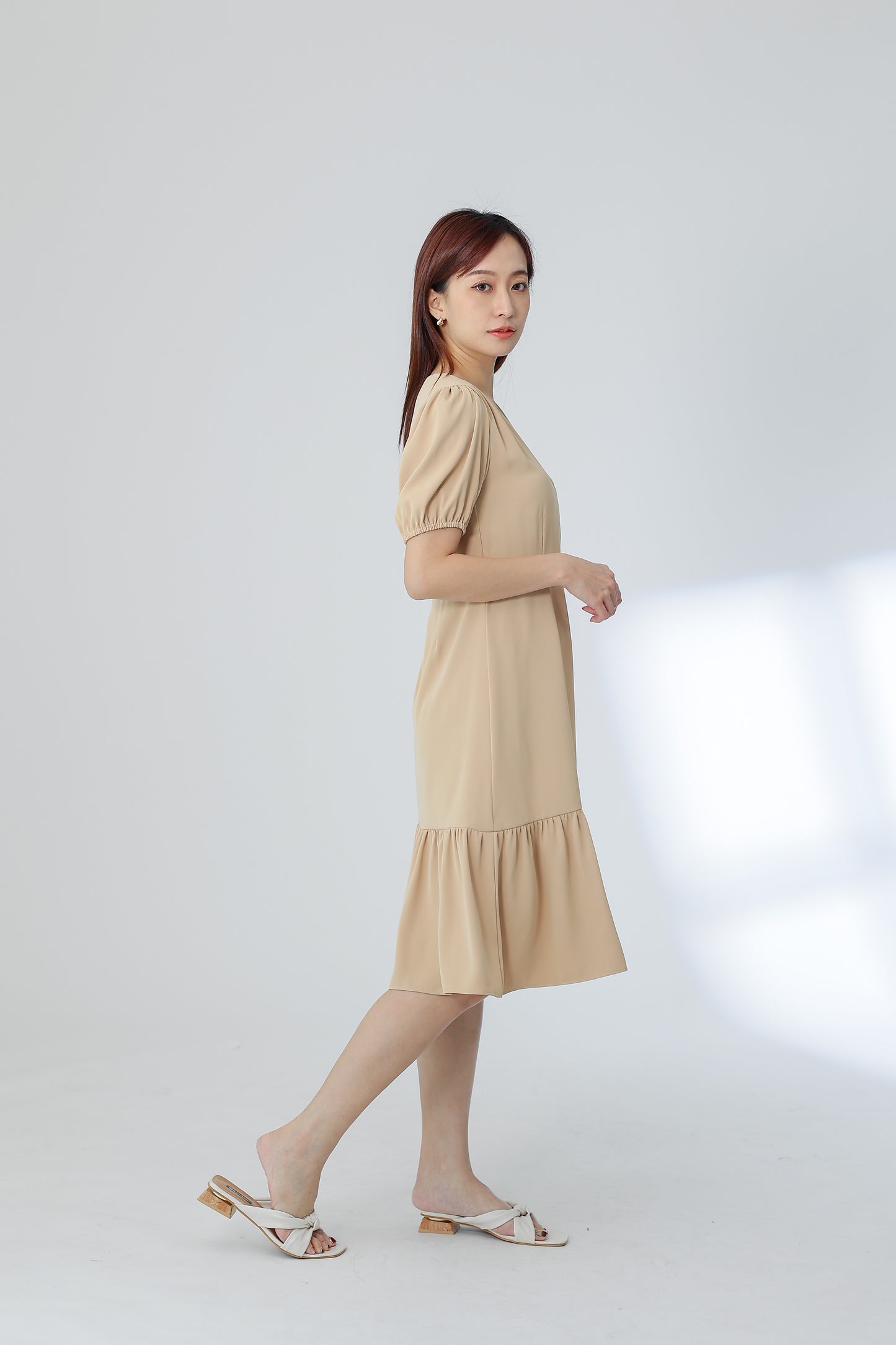 Winona Versatile Midi Dress - Nude
