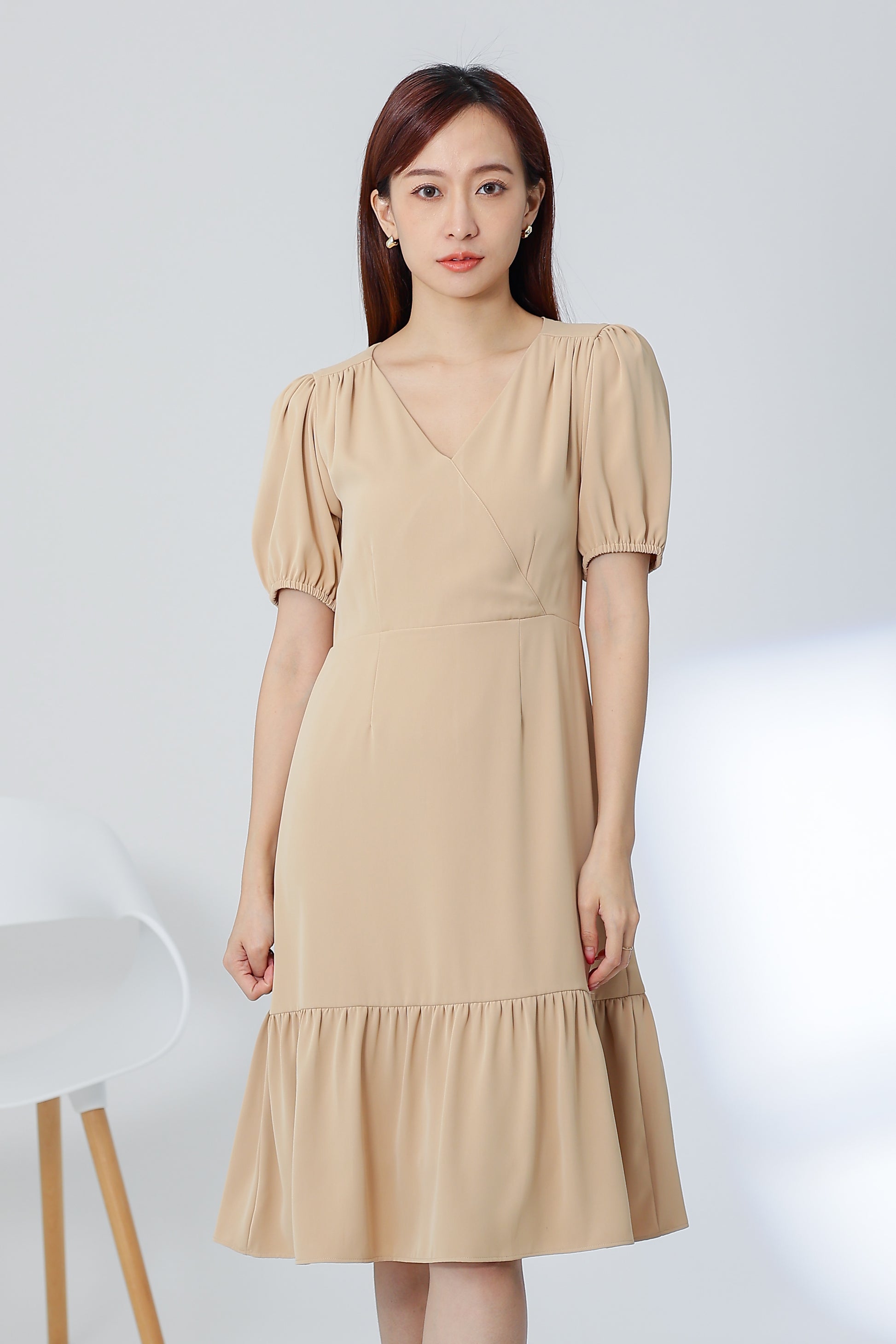 Winona Versatile Midi Dress - Nude