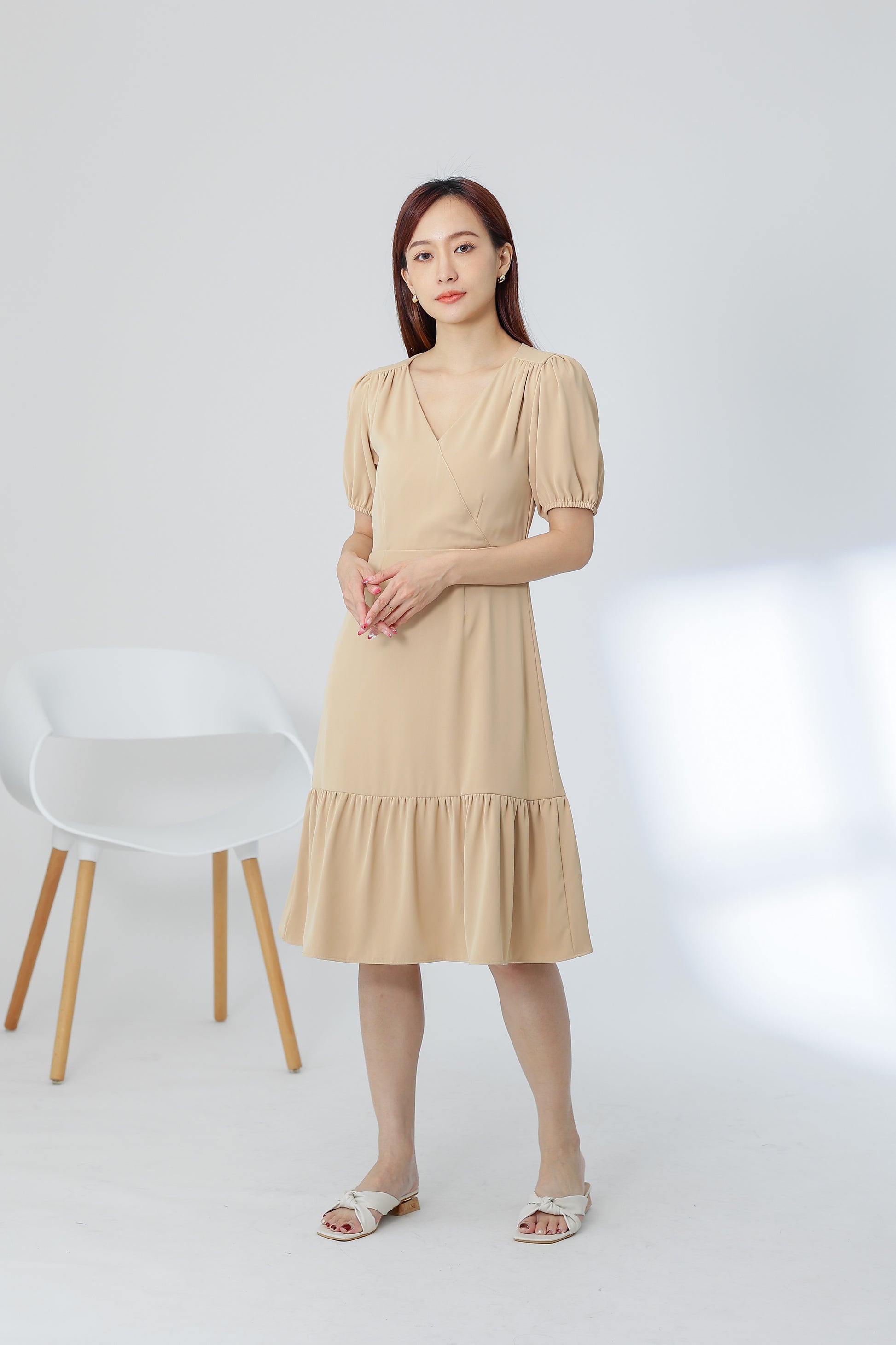 Winona Versatile Midi Dress - Nude